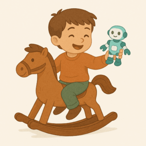 Geschenkidee Kind Schaukelpferd Roboter Weihnachtsgeschenk Geschenkguide