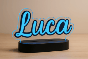 Geschenkidee: LED-Namensschild